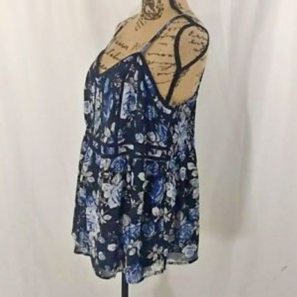 torrid Tops - Torrid Smocked Floral Lined Spaghetti Strap Top 2